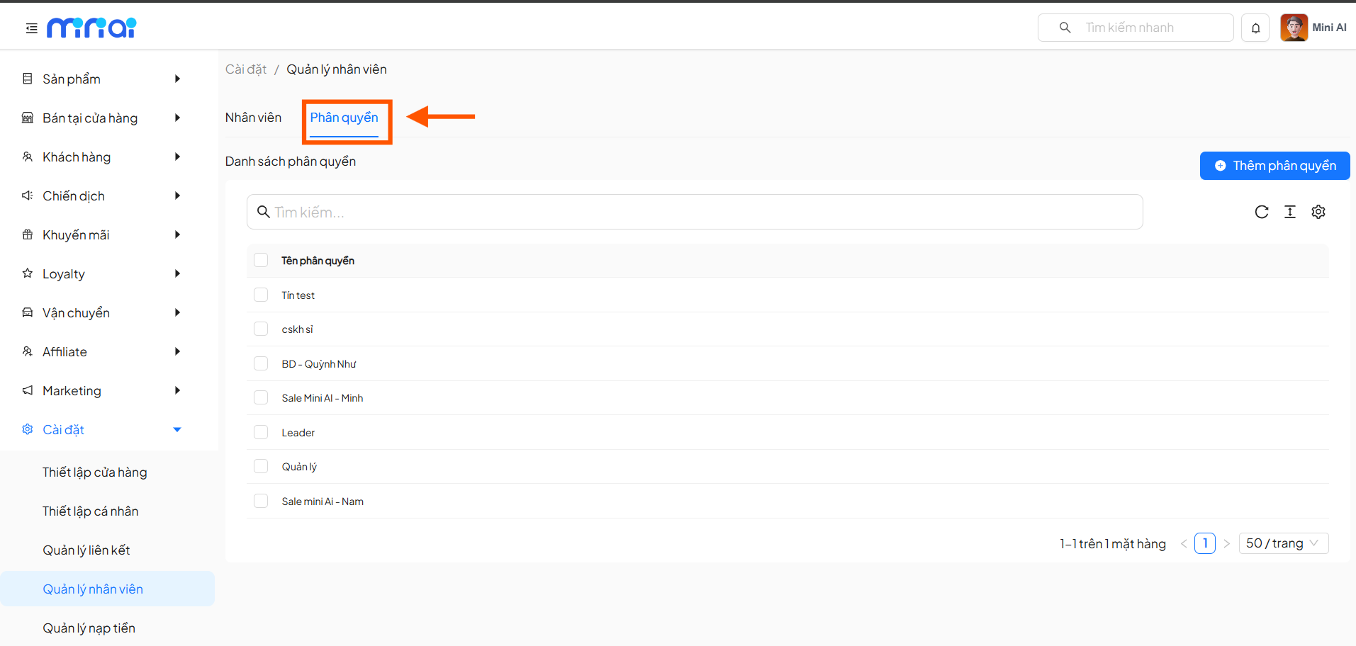 Access Permissions Tab